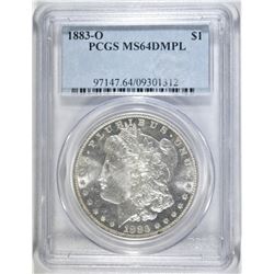 1883-O MORGAN DOLLAR  PCGS MS-64 DMPL