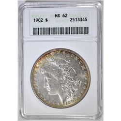 1902 MORGAN DOLLAR, ANACS MS-62