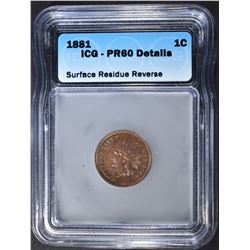 1881 INDIAN CENT ICG PR PR-60 DETAILS