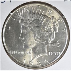 1934 PEACE DOLLAR BU