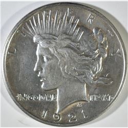 1921 PEACE DOLLAR BU