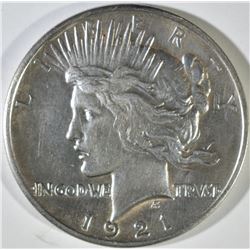 1921 PEACE DOLLAR  BU