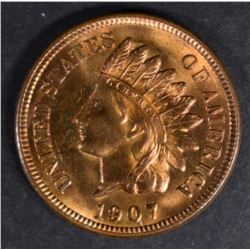 1907 INDIAN HEAD CENT CH/GEM BU RD