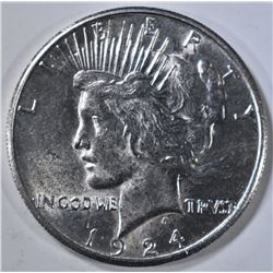 1924-S PEACE DOLLAR  BU