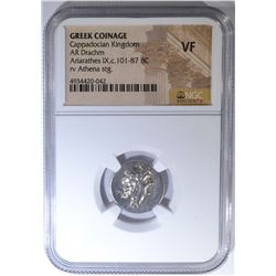 101-87 BC  CAPPADOCIAN KINGDOM  NGC VF