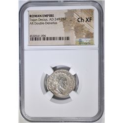 AD 249-251 TRAJAN DECIUS  NGC CH XF