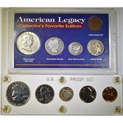 1960 PROOF SET & AMERICAN LEGACY FAVORITES SET