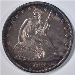 1851 SEATED LIBERTY HALF DOLLAR BU