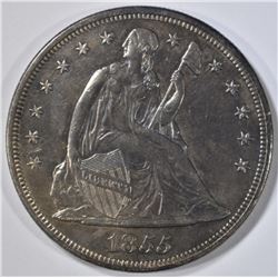 1855 SEATED LIBERTY DOLLAR AU/BU