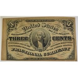 3c FRACTIONAL NOTE THIRD ISSUE