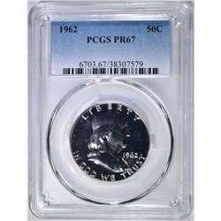 1962 FRANKLIN HALF DOLLAR, PCGS PR-67