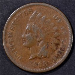 1868 INDIAN CENT VG