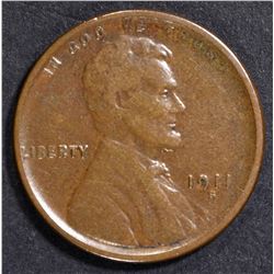 1911-S LINCOLN CENT VF