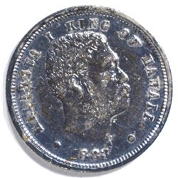 1883 HAWAII DIME AU/BU