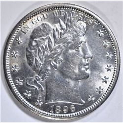 1896-S BARBER HALF DOLLAR CH BU