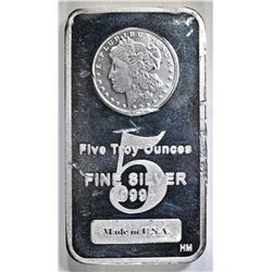 FIVE OUNCE .999 SILVER BAR