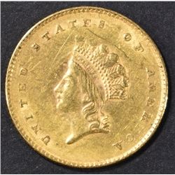 1854 $1 GOLD XF