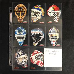 PINNACLE NHL MASKS HOCKEY CARD LOT