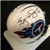 Image 2 : Dual Signed Tennessee Titans Mini Helmet w/ Kevin Dyson & Frank Wycheck