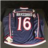 Image 1 : DERICK BRASSARD SIGNED COLUMBUS BLUE JACKETS PRO JERSEY (FRAMEWORTH COA)