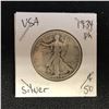 Image 1 : 1934 USA SILVER HALF DOLLAR (PHILADELPHIA MINTED)