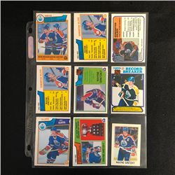 VINTAGE EDMONTON OILERS LEADERS HOCKEY CARD LOT