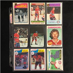 1970-80s MONTREAL CANADIENS HOCKEY CARD LOT