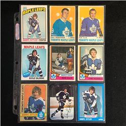 1970s TORONTO MAPLE LEAFS HOCKEY CARD LOT