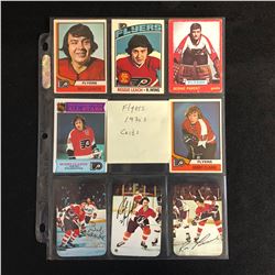 1970s PHILADELPHIA FLYERS HOCKEY CARD LOT