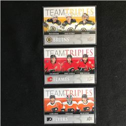 UPPER DECK TEAM TRIPLES HOCKEY CARD LOT