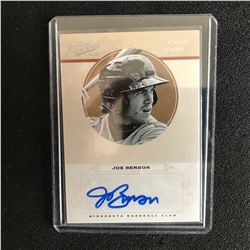 2012 PRIME CUTS RATED ROOKIE JOE BENSON AUTO BASEBALL CARD