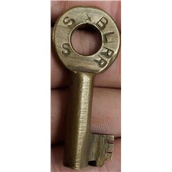 Rare SSBLRR Railroad Short Line Switch Key