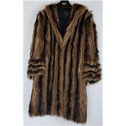 1920's Montana Frontier Raccoon Fur Coat