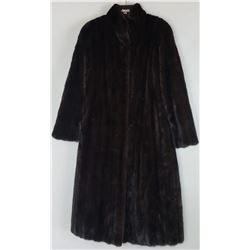 Black Ranch Mink Full Length Coat Antonovich