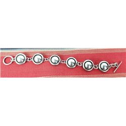 Navajo Artie Yellowhorse Sterling Silver Bracelet