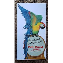 Poll Parrot Shoes Advertising Store Display Sign