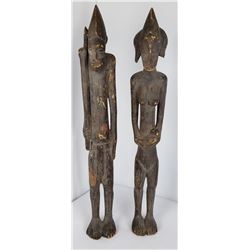 Pair of African Fertility Ancestor Carvings