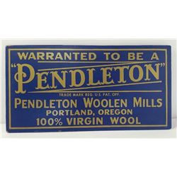 Pendleton Blankets Retail Store Display Sign