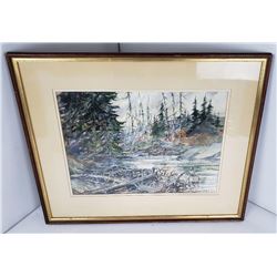 Dana Gibson Noble 1915-1977 Watercolor Connecticut