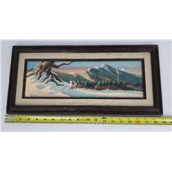 Gene Dieckhoner Arizona Rabbit Winter Oil Painting