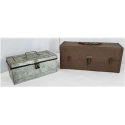 2 Antique Fishing Tackle Boxes Kennedy Shakespeare