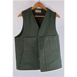 Green Wool Filson USA Hunting Vest Size L