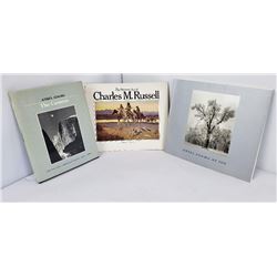 Lot 3 Books Ansel Adams Charles M Russell