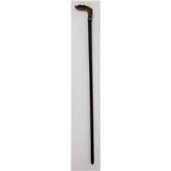 Art Nouveau Nude Ebony Sterling Silver Cane