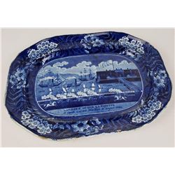Clews Staffordshire Landing of Lafayette Platter