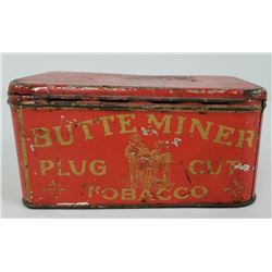Butte Montana Miners Plug Cut Tobacco Tin