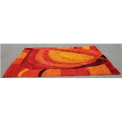 Scandinavian Swedish Rya Danish Modern Shag Rug