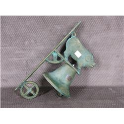 Wall mount Dinner Bell with Pig