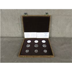 1982 Greek Olympic 9 Coin Set