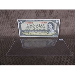 1 - 1954 Canadian 20 Dollar Bill